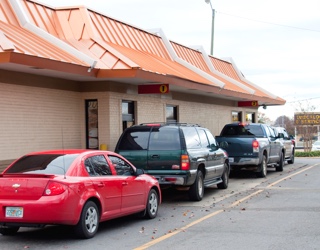 Restaurant music helps make the drive-thru lane move quicker and increase sales.